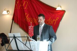 stell. Vorsitzender Sven Templin mit der Neujahrsansprache