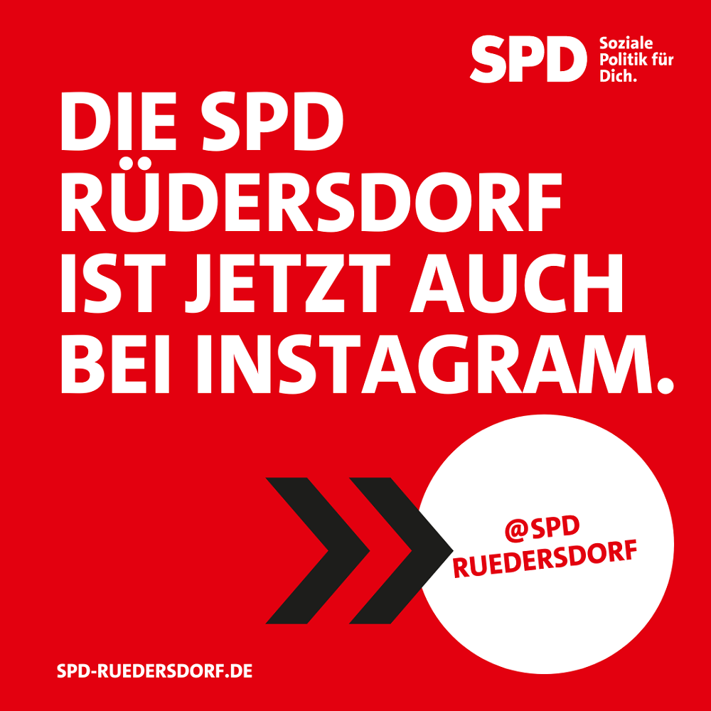 Die SPD Rüdersdorf ist jetzt auch bei Instagram